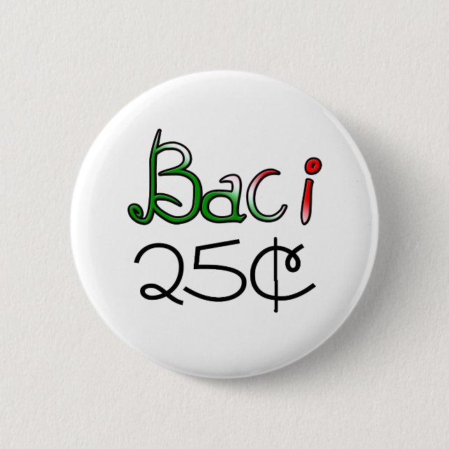 Baci (Küsse) 25 Cents Button (Vorderseite)