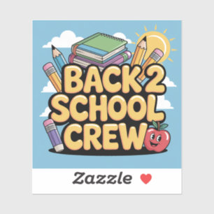 Back 2 School Crew Stickers Aufkleber