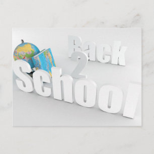 Back 2 School Postcard Postkarte