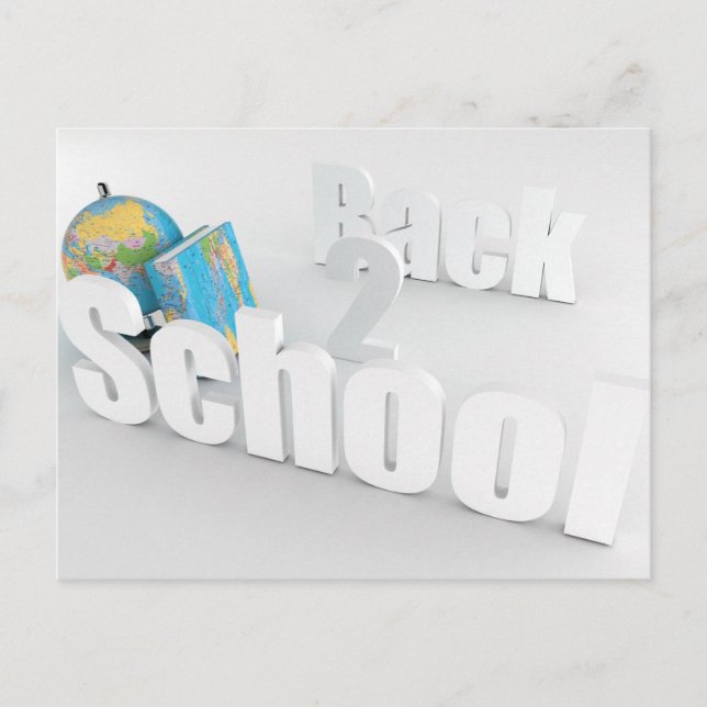 Back 2 School Postcard Postkarte (Vorderseite)