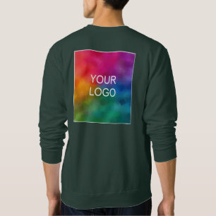 Back Design Add Upload Business Company Logo Männe Sweatshirt