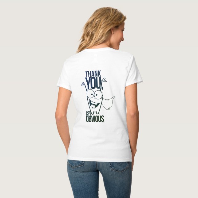 Back Design Captain offensichtlich T-Shirt (Rückseite Vollansicht)