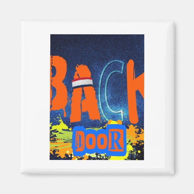 „Back Door Chemistry“-Design-Chiffon-Oberteil Magnet (Vorne)