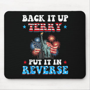 Back es auf Terry Stell es auf Rückwärts Rollstuhl Mousepad