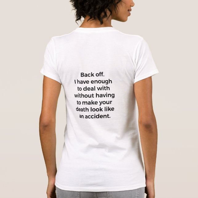 Back Off Tshirt (Rückseite)
