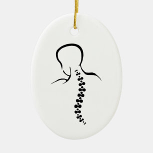 Back Spine Kontur Weihnachtsschmuck