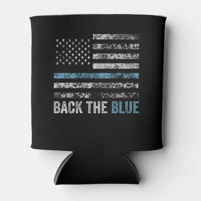 Back the Blue American Diabetes Patriotic Flag Dosenkühler (Vorderseite)
