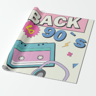 Back to 90 geschenkpapier