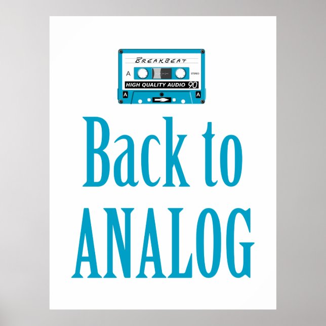 Back to Analog Poster (Vorne)