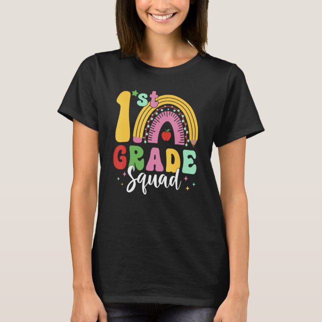 Back To School 1st Grade Squad Team Girls Boys Tea T-Shirt (Vorderseite)