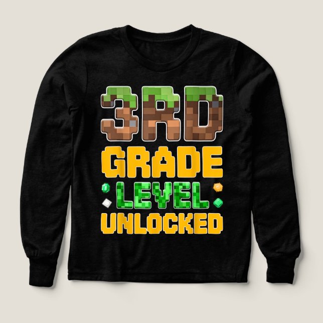 Back to School 3rd Grade Boys Gamer  (Design Vorderseite)