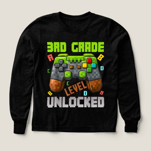 Back to School 3rd Grade Boys Gamer  (Design Vorderseite)
