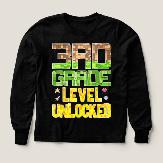 Back to School 3rd Grade Boys Gamer  (Motif recto)