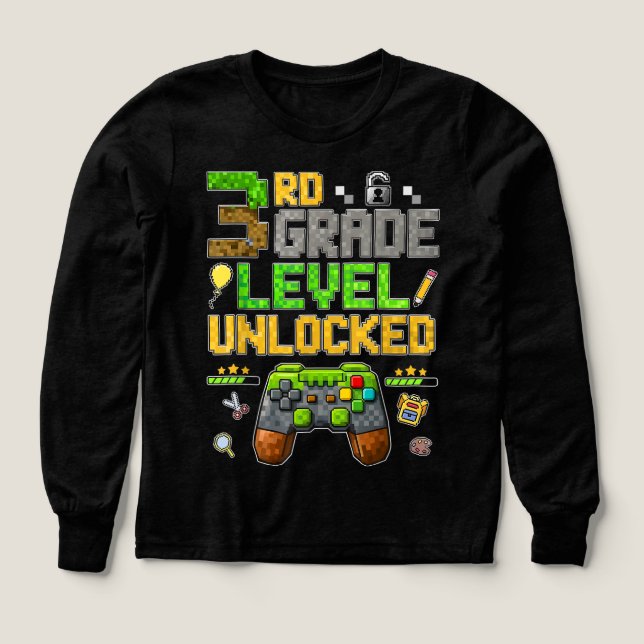Back to School 3rd Grade Boys Gamer  (Design Vorderseite)