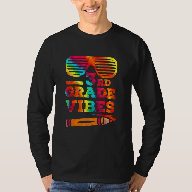 Back To School 3rd Grade Vibes  Third Grade Tee (Vorderseite)