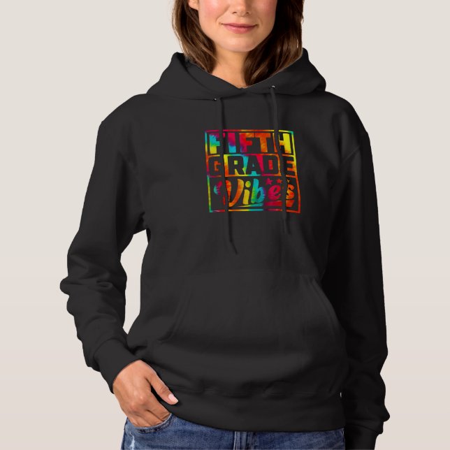 Back To School 5th Grade Vibes First Day Of Teache Hoodie (Vorderseite)