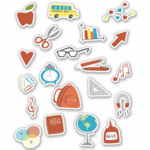 Back to School Aufkleber