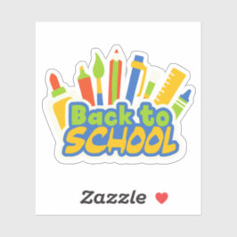 Back to School Aufkleber