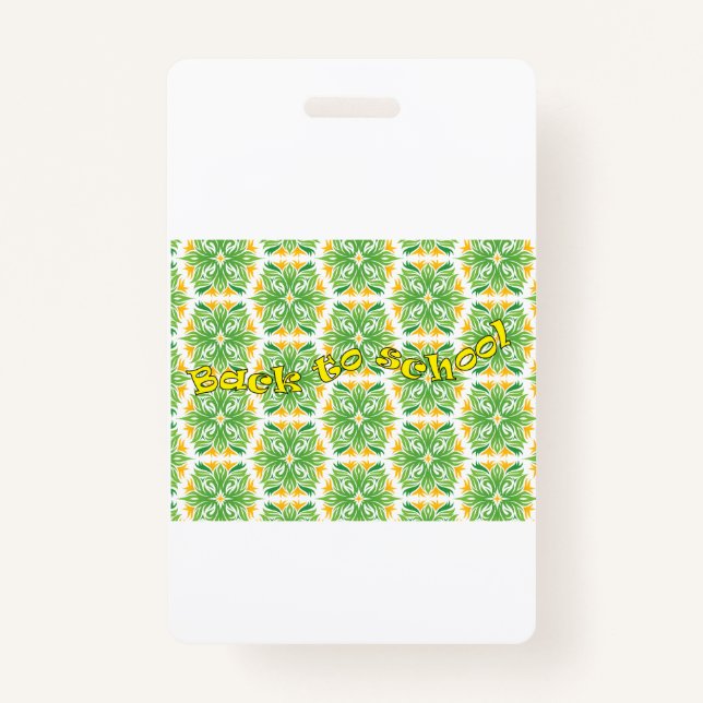 Back to School Ausweis (Vorderseite)