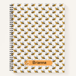 Back-to-school - Bee-Themed Spiral Notebook Notizbuch