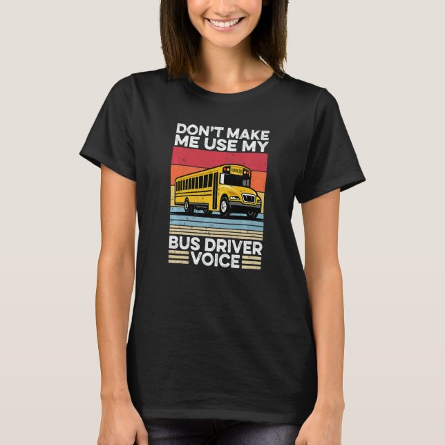 Back To School Bus Driver  Rainbow Busman Bus Driv T-Shirt (Vorderseite)
