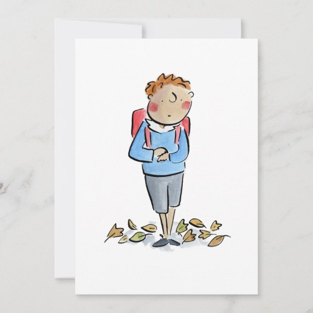 Back to School Einladung (Vorderseite)