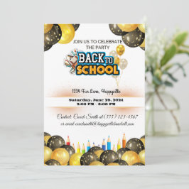 back to school einladung
