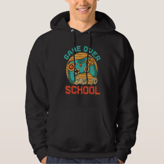 Back To School  Game Over Teacher Student Controll Hoodie