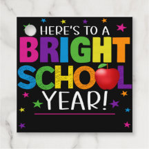 Back To School Gift Tag, Bright School Year Gift