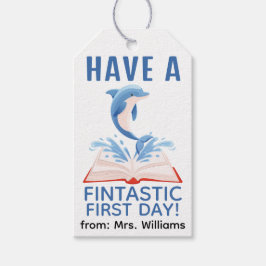 Back to School Have a Fintastic First Day Dolphin Geschenkanhänger