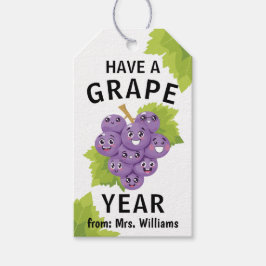 Back to School Have a Great Year Cute Fun Grape Geschenkanhänger