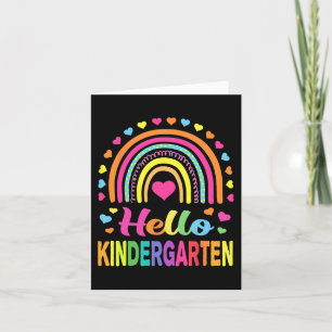 Back to School Hello Kindergarten Squad Teachers W Karte