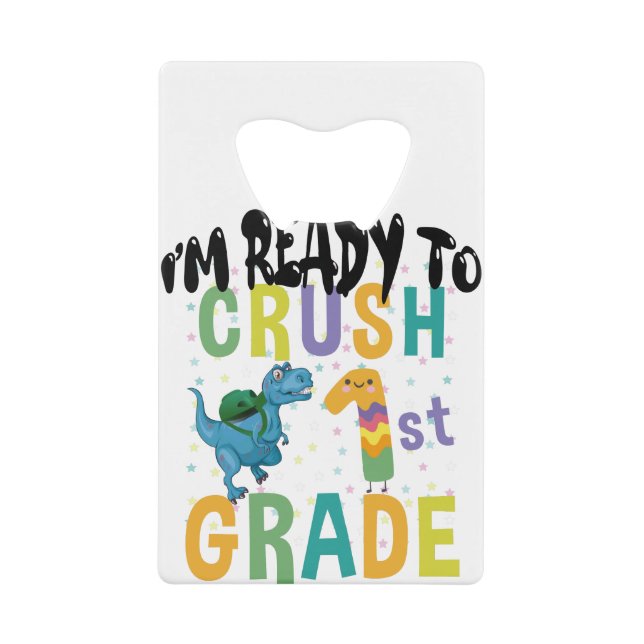 Back to School I'm Ready To Rock 1st Grade Dino (Devant)