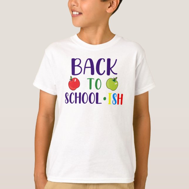 Back to School...ish – Funny Lazy Student Vibes  T-Shirt (Vorderseite)