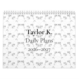 Back-to-School Minimal Line Pattern | Summer Kalender