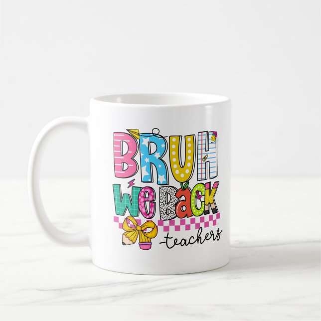 Back to school mug for teacher with cute design kaffeetasse (Links)