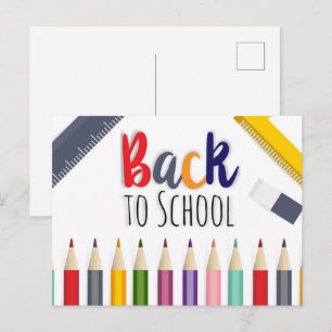 Back to School Postkarte