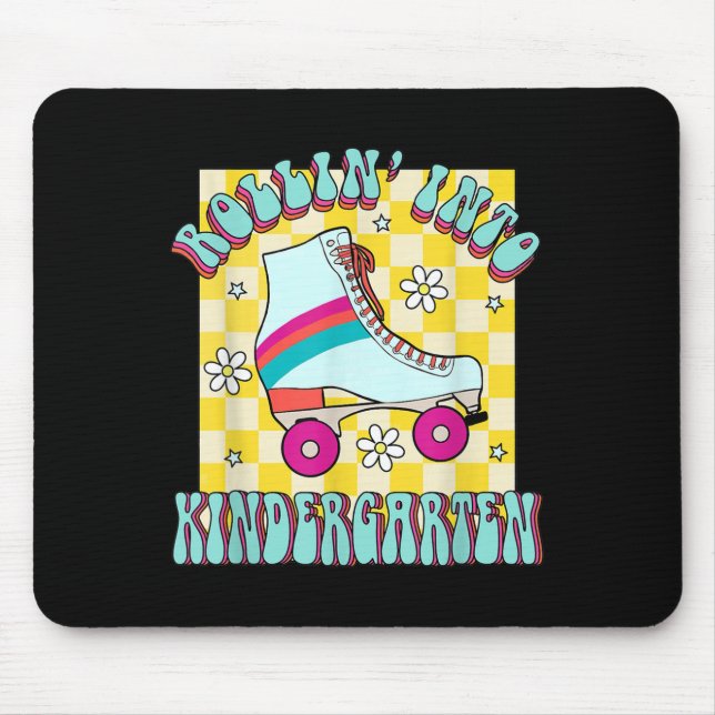 Back To School Rolling Into The Kindergarten Groov Mousepad (Vorne)