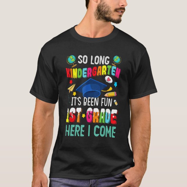 Back To School So Long Kindergarten Look Out 1st G T-Shirt (Vorderseite)