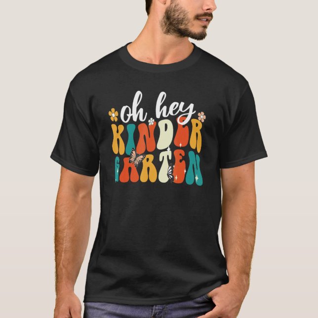 Back To School Students Teacher 1st Day Kindergart T-Shirt (Vorderseite)