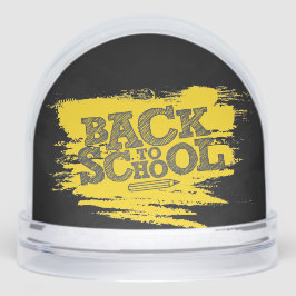 Back to School Teacher & Student – Classroom Desk Schneekugeln