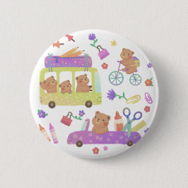 Back to School: Teddy's Ready for School Button