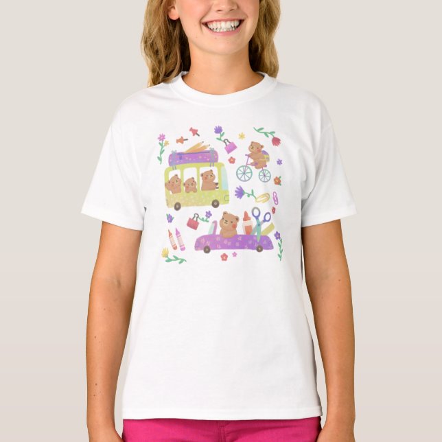 Back to School: Teddy's Ready for School T-Shirt (Vorderseite)