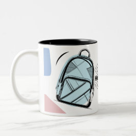 Back to School Themed Mug coffee Zweifarbige Tasse