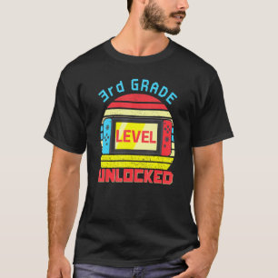 Back to School Video Gamer 3rd Grad Level Unlocke T-Shirt