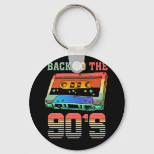 Back to the 90s Retro Party 90er Cassette Schlüsselanhänger