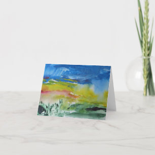 Back to the Beach Watercolor Dankeskarte