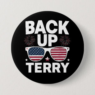 Back Up Terry Lustig 4. Juli Patriotische Feuerwer Button