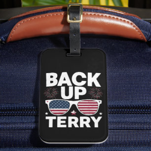 Back Up Terry Lustig 4. Juli Patriotische Feuerwer Gepäckanhänger