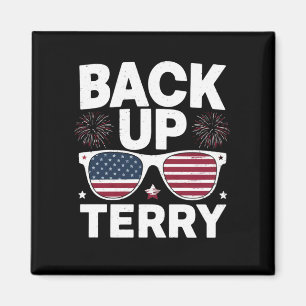 Back Up Terry Lustiger 4. Juli Patriotisches Feuer Magnet